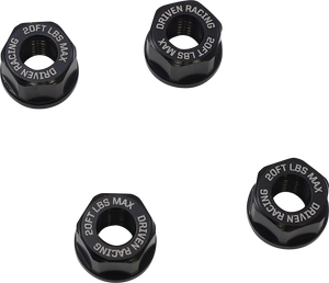 Aluminum Sprocket Nuts - Black - M8 x 1.25 - Lutzka's Garage