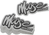 Decal - Retro Moose - Silver - 10 Pack - Lutzka's Garage