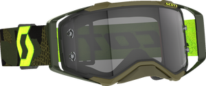 Prospect Goggle - Khaki Green/Neon Yellow - Light Sensitive Gray