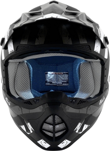 FX-17Y Helmet - Attack - Matte Black/Silver - Small - Lutzka's Garage