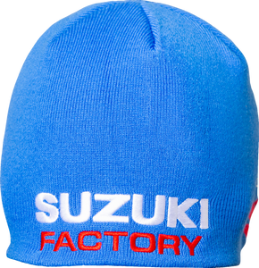 Suzuki Factory Beanie - Blue - Lutzka's Garage