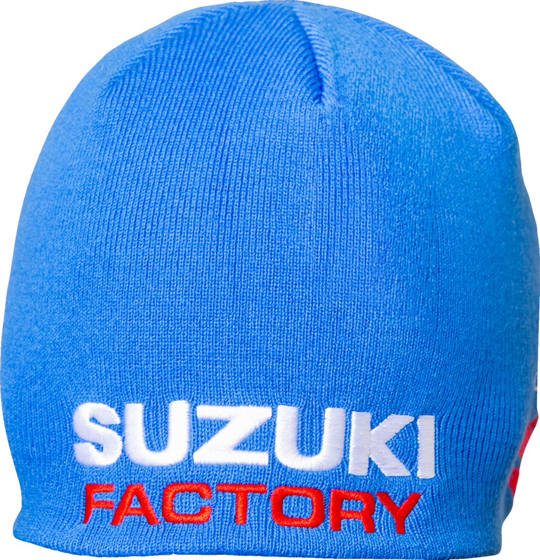 Suzuki Factory Beanie - Blue - Lutzka's Garage