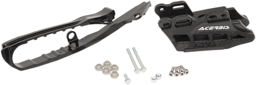 Chain Guide and Slider Kit - Suzuki RMZ250/450 - Black - Lutzka's Garage