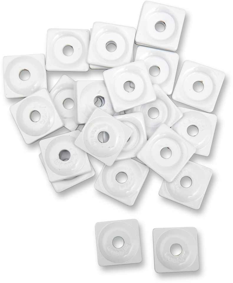 Support Plates - White - 5/16" - 48 Pack - Lutzka's Garage