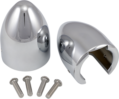 Fork Bullets/Axle Nut Covers - Chrome - Lutzka's Garage