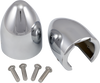 Fork Bullets/Axle Nut Covers - Chrome - Lutzka's Garage