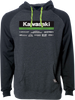 Kawasaki 21 Racewear Hoodie - Charcoal/Black - Medium - Lutzka's Garage