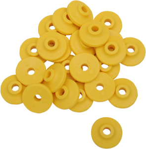 Extra Large Backer Plates - Yellow - Round - 24 Pack - Lutzka's Garage