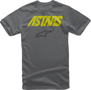 Angle Combo T-Shirt - Charcoal/Fluo Yellow - Large - Lutzka's Garage