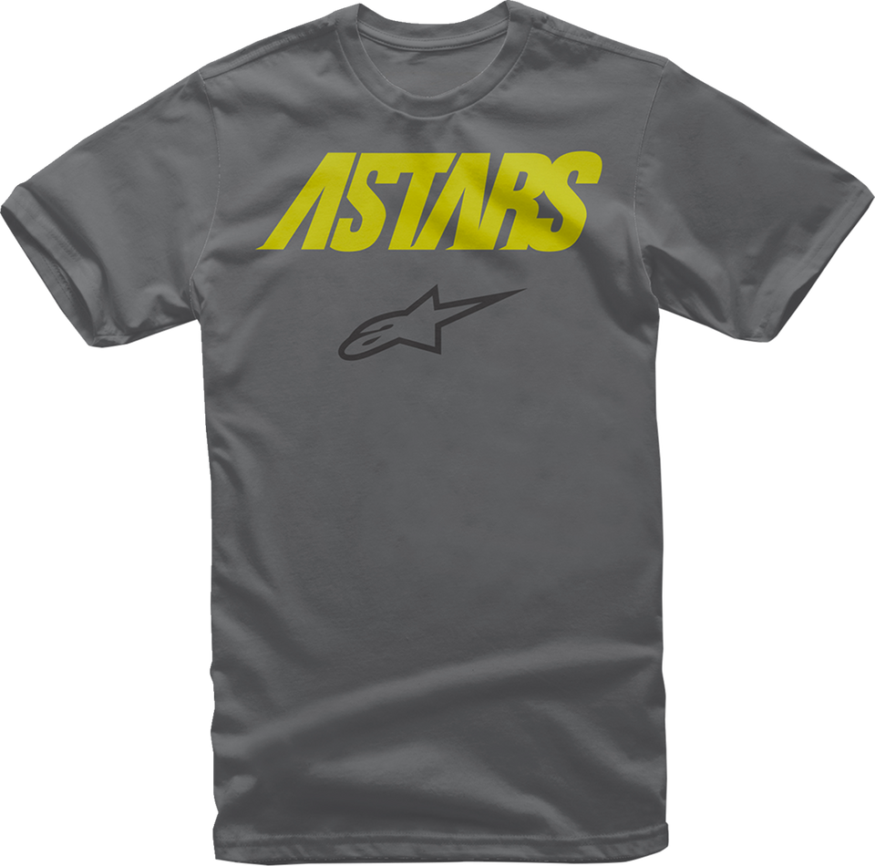 Angle Combo T-Shirt - Charcoal/Fluo Yellow - Large - Lutzka's Garage