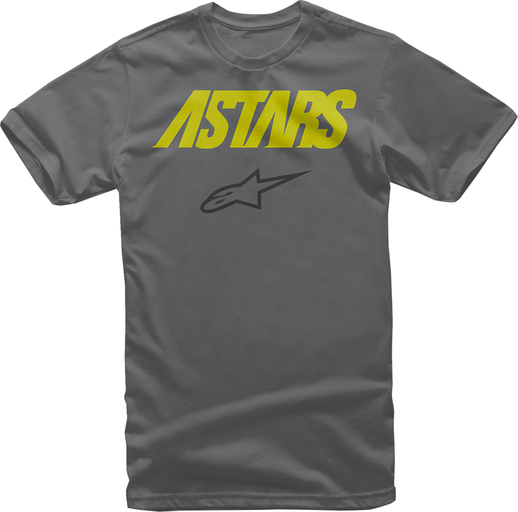 Angle Combo T-Shirt - Charcoal/Fluo Yellow - Large - Lutzka's Garage