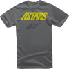 Angle Combo T-Shirt - Charcoal/Fluo Yellow - Large - Lutzka's Garage