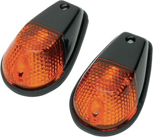 Flush Mount Marker Lights - Black/Amber - Lutzka's Garage