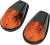 Flush Mount Marker Lights - Black/Amber - Lutzka's Garage