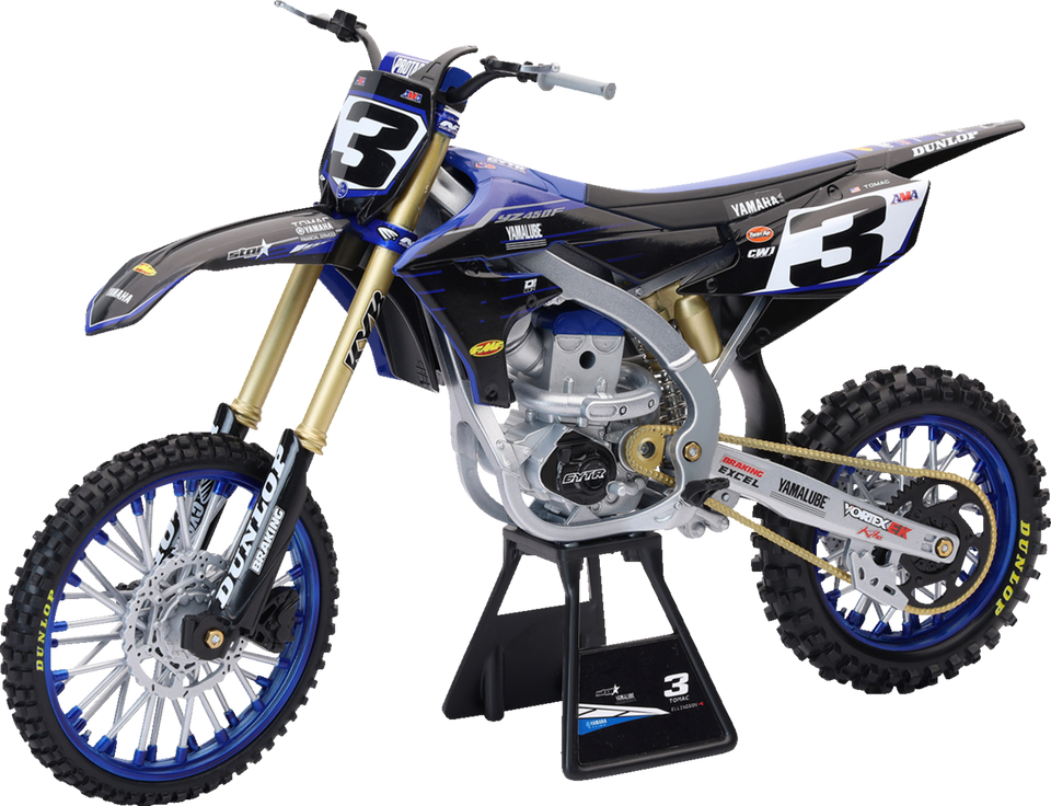 Yamaha Factory Race Team Bike - Eli Tomac - 1:6 Scale - Black/Blue - Lutzka's Garage