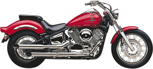 Slashcut Mufflers - Chrome - V-Star 1100 - Lutzka's Garage