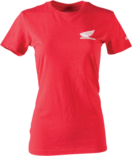 Womens Honda Icon T-Shirt - Heather Red - Small - Lutzka's Garage