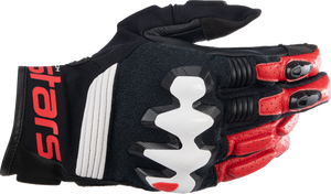 Halo Gloves - Black/White/Bright Red - Small - Lutzka's Garage