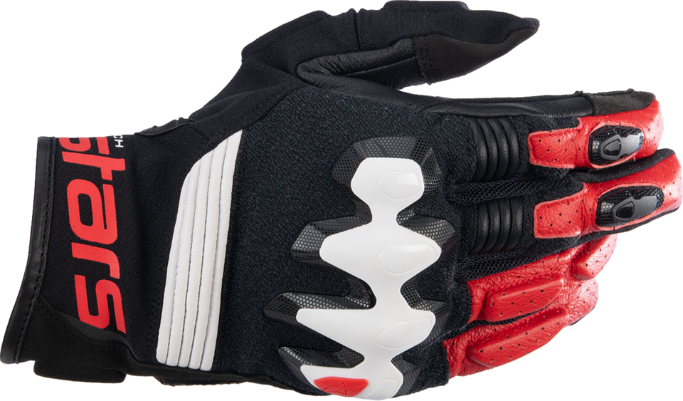 Halo Gloves - Black/White/Bright Red - Small - Lutzka's Garage