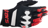 Halo Gloves - Black/White/Bright Red - Small - Lutzka's Garage