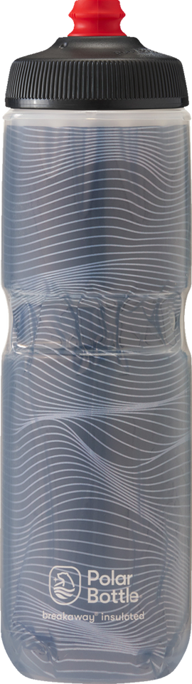 Breakaway® Insulated Bottle - Bolt - Charcoal/Silver - 24 oz.