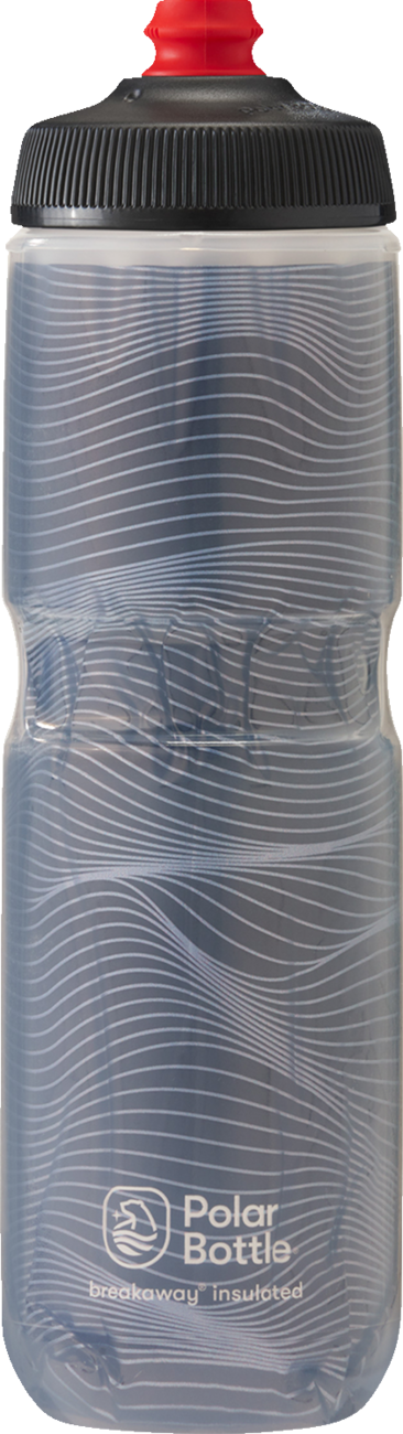 Breakaway® Insulated Bottle - Bolt - Charcoal/Silver - 24 oz.