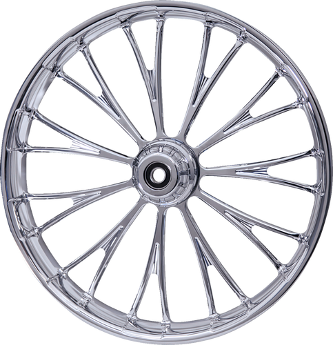 Wheel - Dynasty - Front - Dual Disc/with ABS - Chrome - 21x3.5 - FLH - Lutzka's Garage