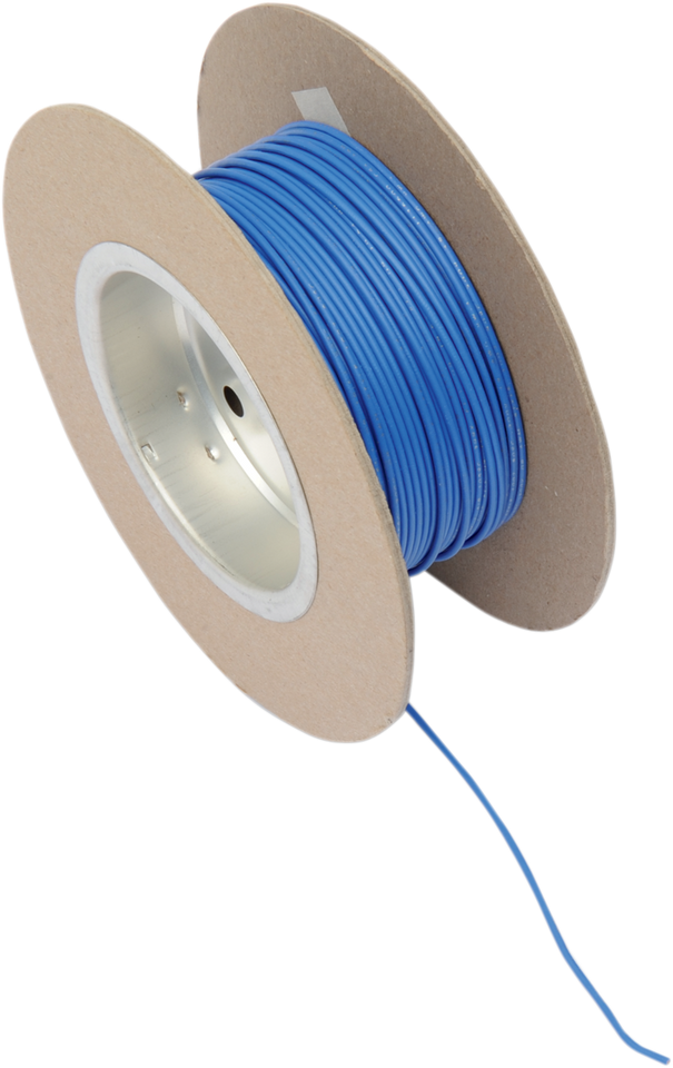 100 Wire Spool - 18 Gauge - Blue - Lutzka's Garage