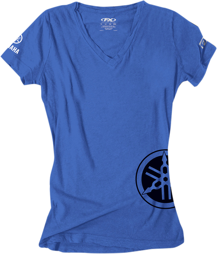 Womens Yamaha T-Shirt - Royal Blue - Small - Lutzka's Garage