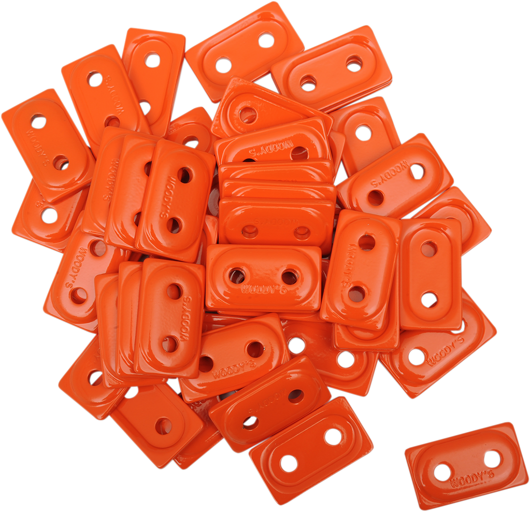 Support Plates - Orange - 48 Pack - Lutzka's Garage