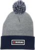 Suzuki Pom Beanie - Gray/Navy - Lutzka's Garage