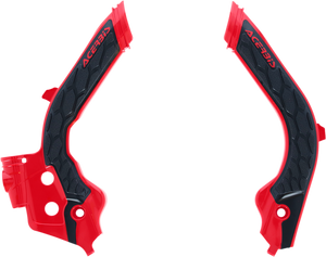 X-Grip Frame Guards - Red/Black - Gas Gas | Husqvarna - Lutzka's Garage