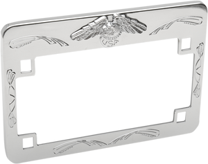 Eagle License Plate Frame - Chrome - Lutzka's Garage