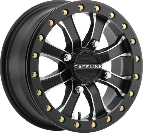 Wheel - Black Mamba - Beadlock - Front/Rear - Black/Machined - 15x6 - 4/137 - 5+1