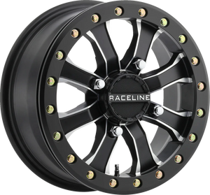 Wheel - Black Mamba - Beadlock - Front/Rear - Black/Machined - 15x6 - 4/137 - 5+1