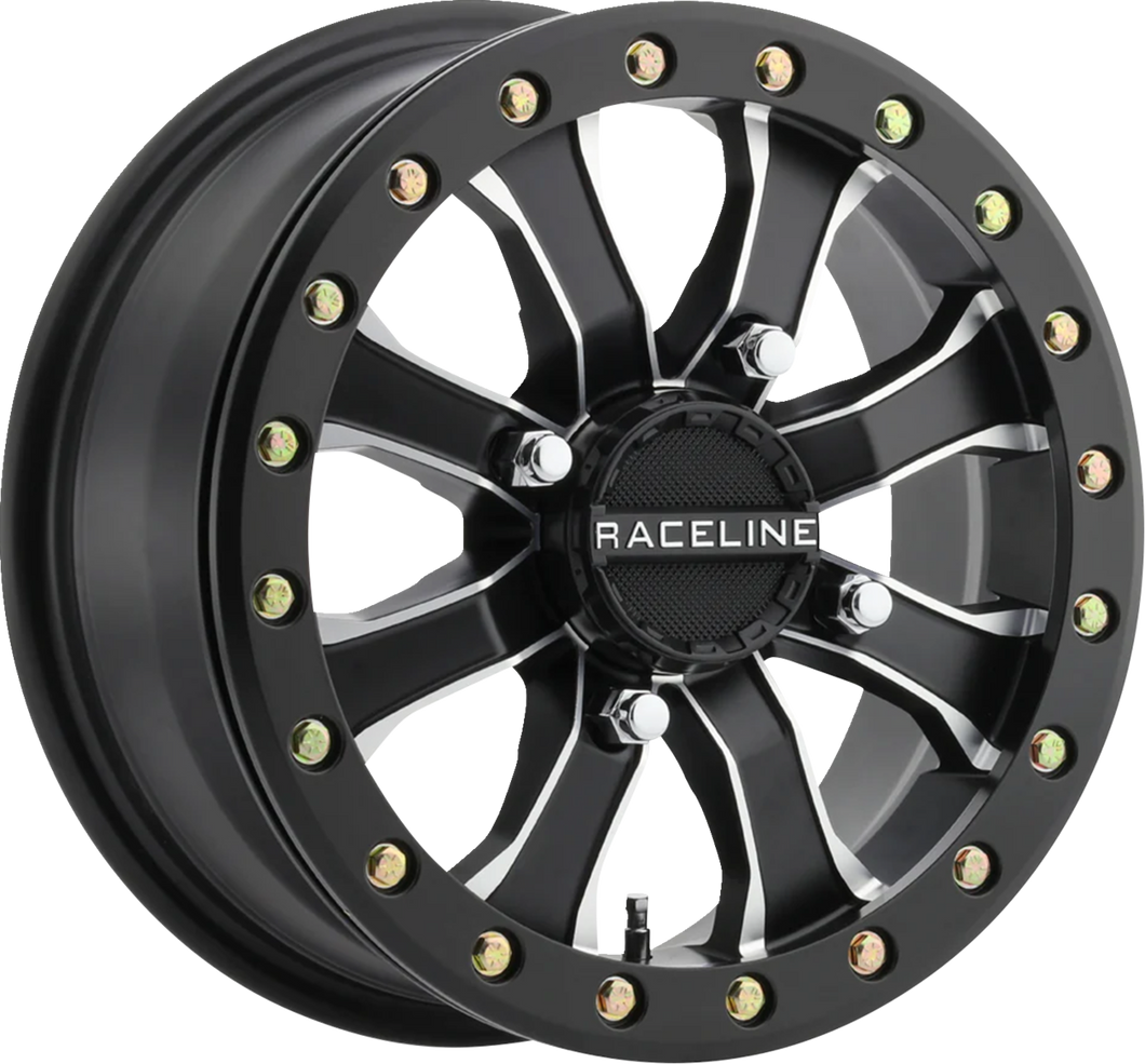 Wheel - Black Mamba - Beadlock - Front/Rear - Black/Machined - 15x6 - 4/137 - 5+1