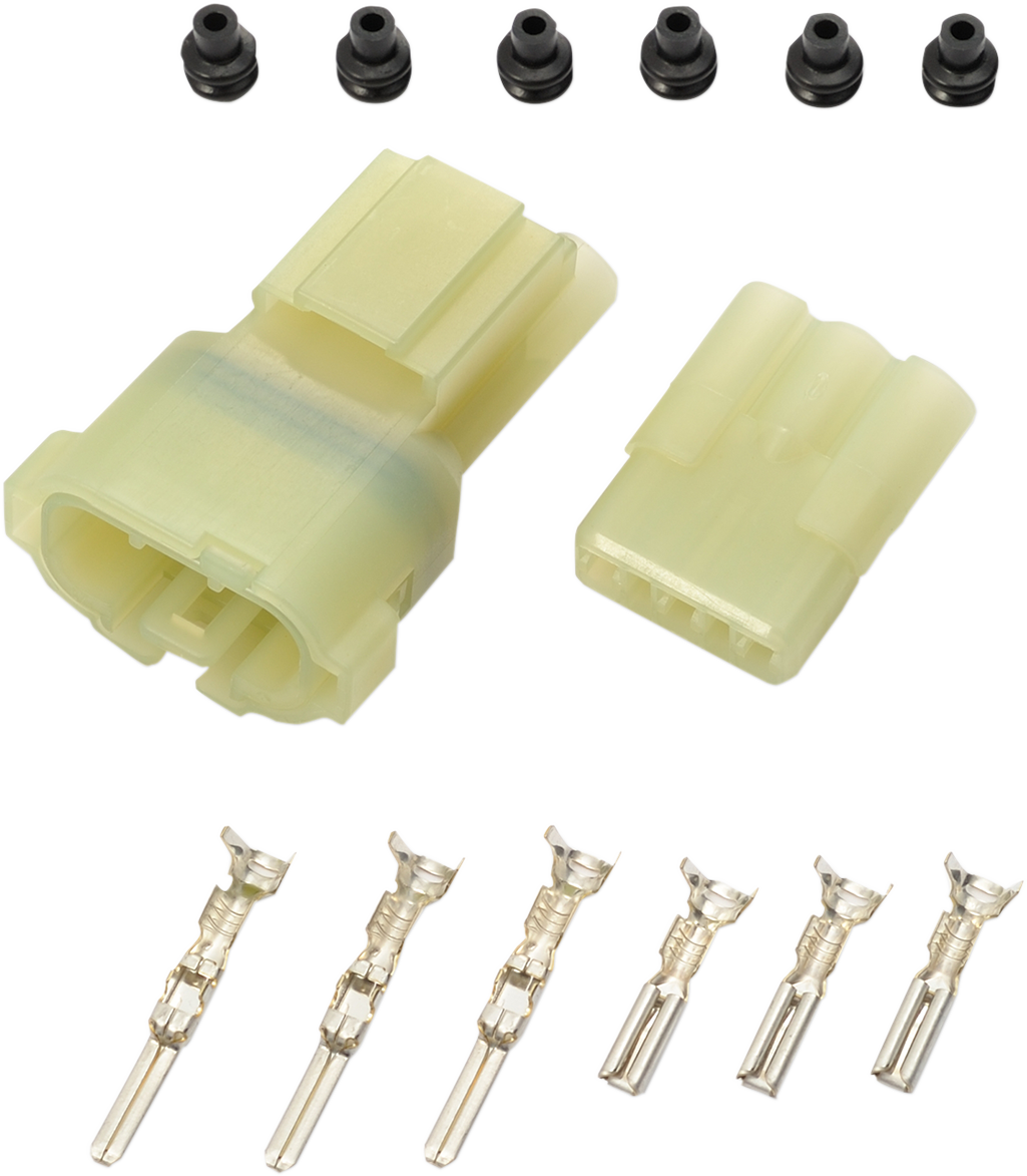 Multi-Conductor Electrical Connectors - Three-Pin - Water-Resistant