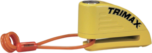 Alarm Disc Lock - Yellow - 7 mm Pin - Lutzka's Garage