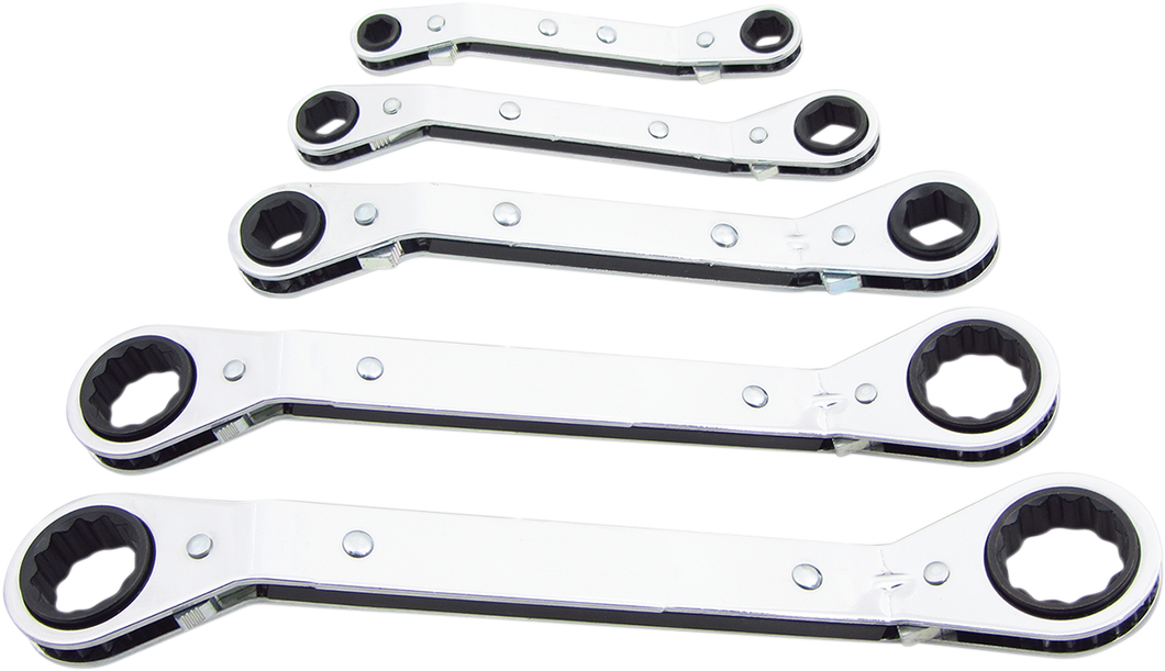 Wrench Set - Ratcheting Offset - SAE