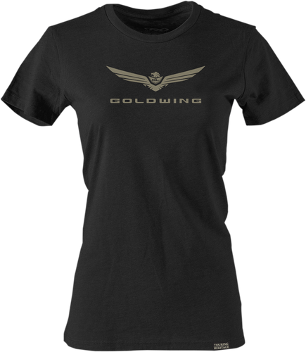 Womens Goldwing 2 T-Shirt - Black - Small - Lutzka's Garage