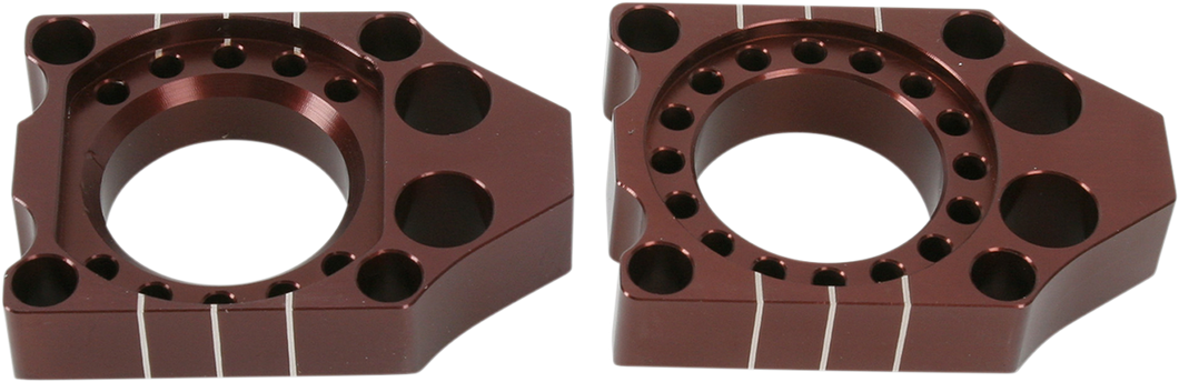 Axle Blocks - Brown - Kawasaki/Suzuki - Lutzka's Garage