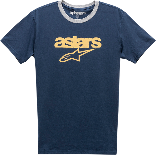 Match T-Shirt - Navy/Heather Gray - Medium - Lutzka's Garage