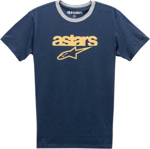 Match T-Shirt - Navy/Heather Gray - Medium - Lutzka's Garage