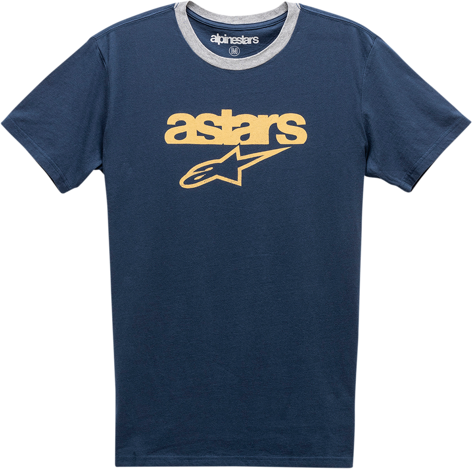 Match T-Shirt - Navy/Heather Gray - Medium - Lutzka's Garage