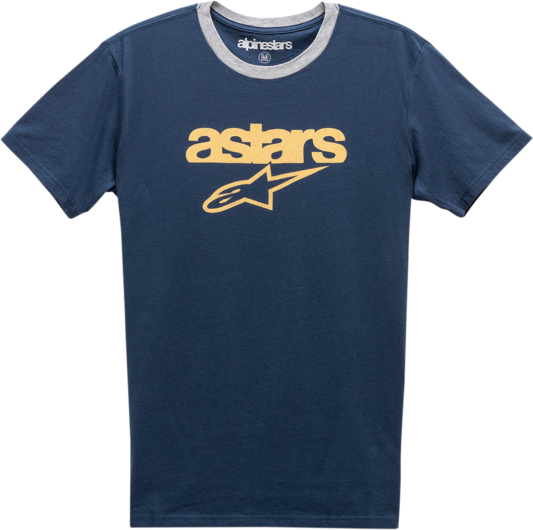 Match T-Shirt - Navy/Heather Gray - Medium - Lutzka's Garage