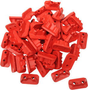 Double Backer Plates - Red - For Single Ply - 48 Pack - Lutzka's Garage