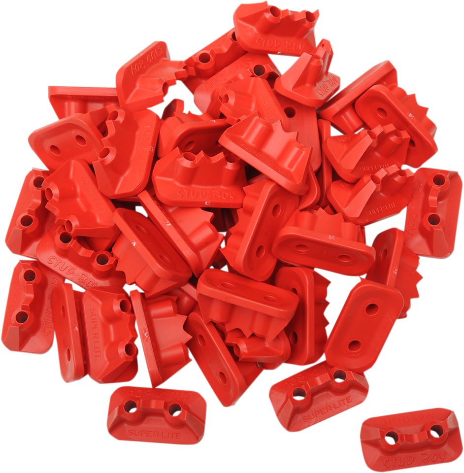 Double Backer Plates - Red - For Single Ply - 48 Pack - Lutzka's Garage