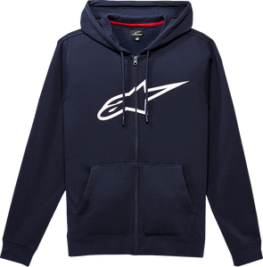 Ageless 2 Zip Hoodie - Navy/White - Medium - Lutzka's Garage