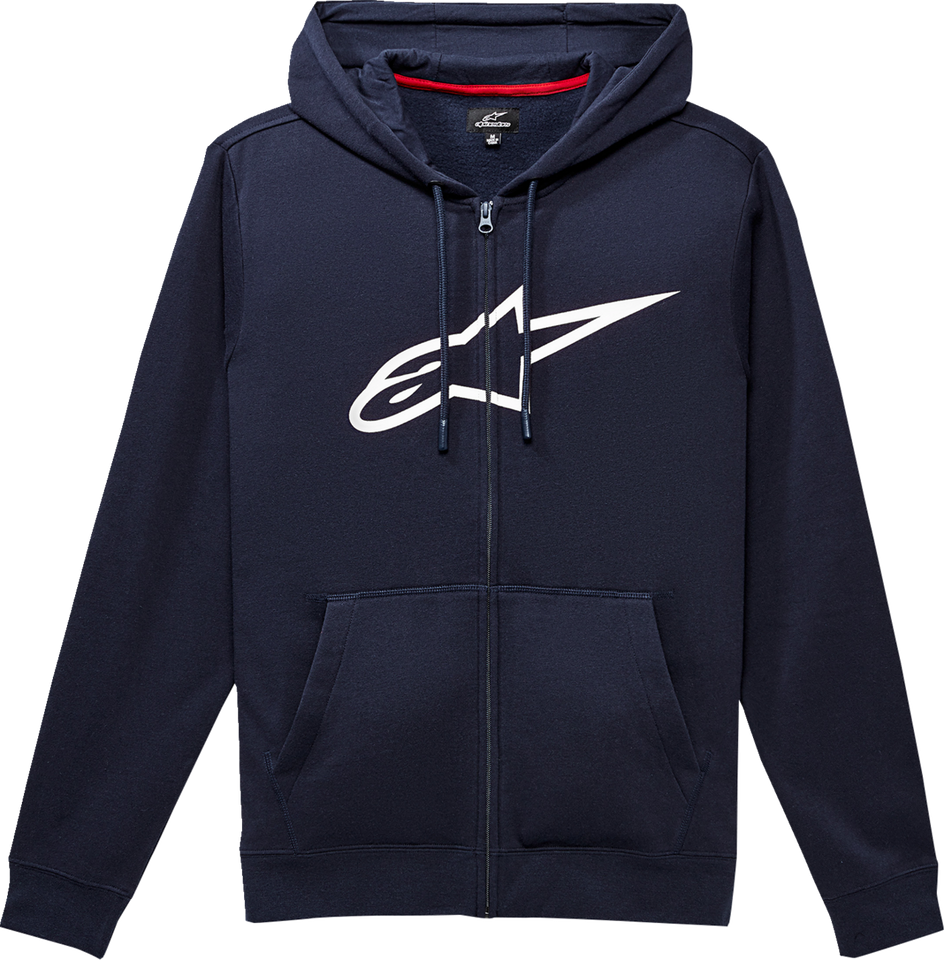 Ageless 2 Zip Hoodie - Navy/White - Medium - Lutzka's Garage