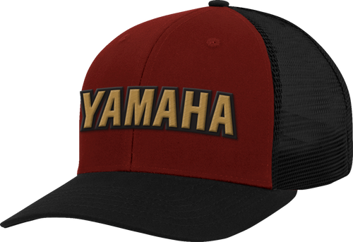 Yamaha Hat - Red/Black/Gold